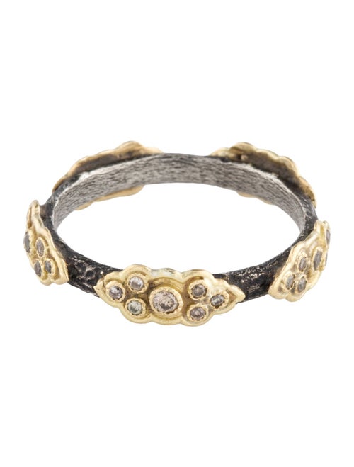 Armenta Diamond Old World Sculpted Scroll Stackable Ring