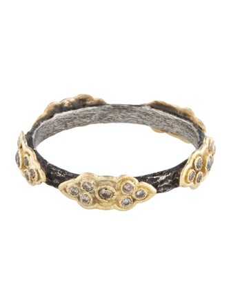 Armenta Diamond Old World Sculpted Scroll Stackable Ring