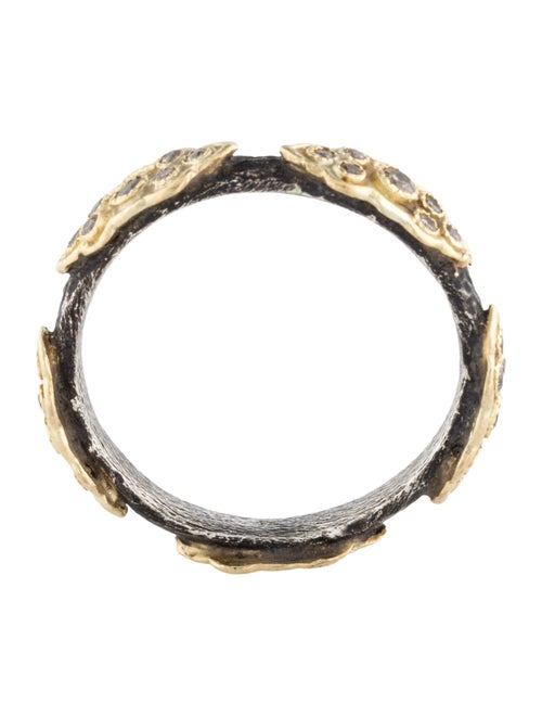 Armenta Diamond Old World Sculpted Scroll Stackable Ring