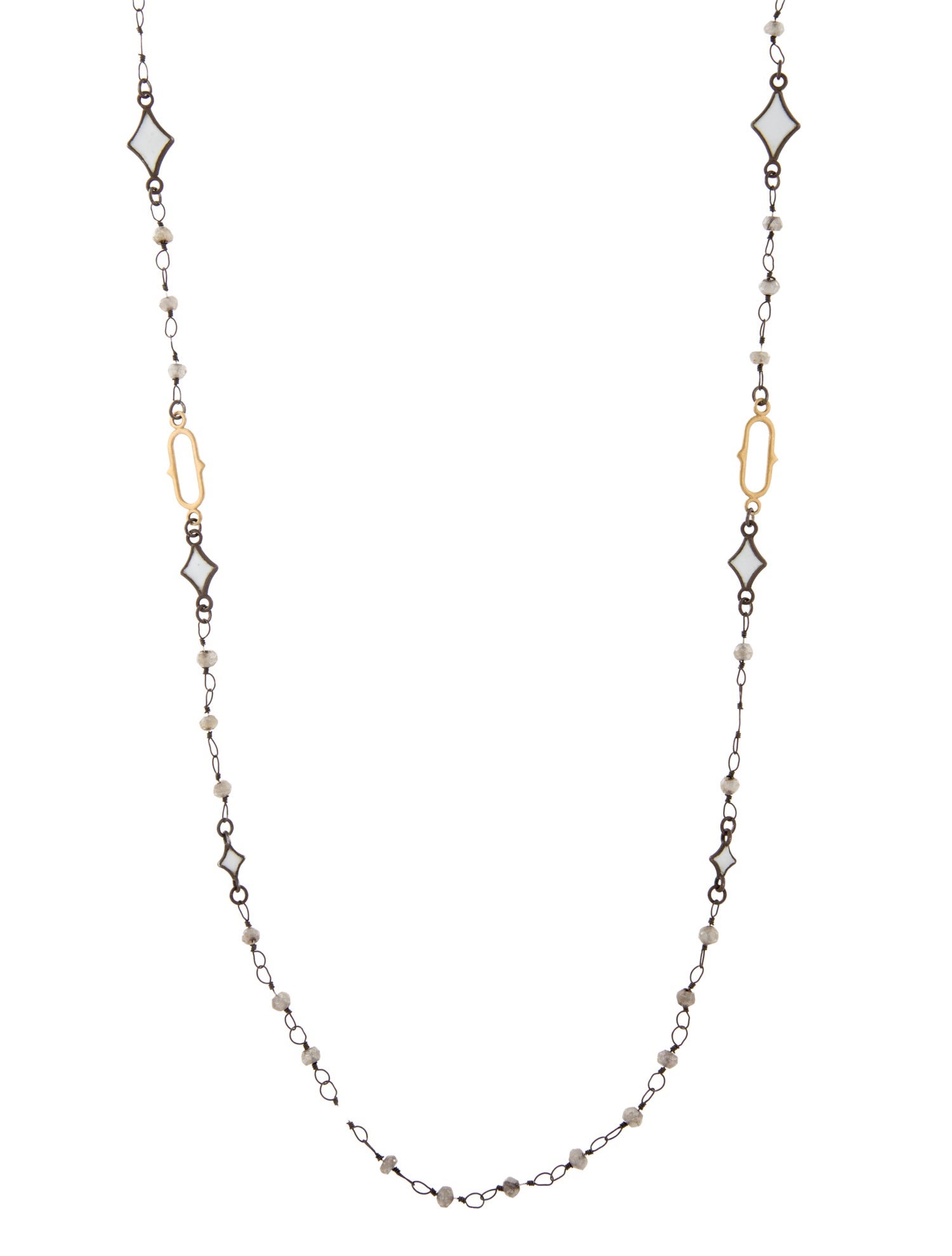 Armenta Labradorite & Enamel Long Necklace