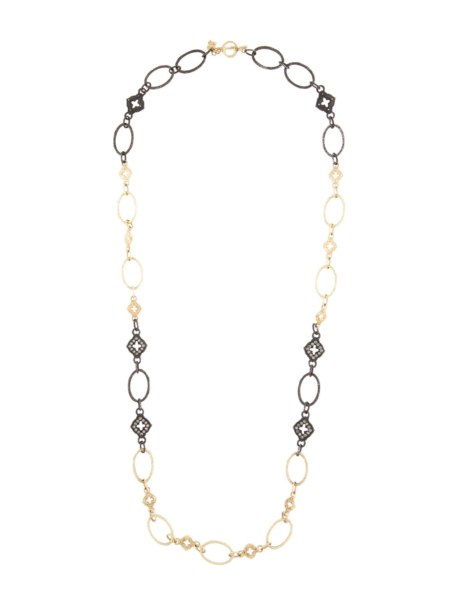Armenta Diamond Scroll Link Chain Necklace