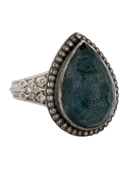 Armenta Diamond, Treated Opal & Quartz Doublet Cocktail Ring