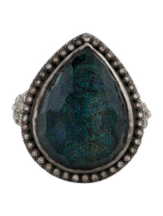 Armenta Diamond, Treated Opal & Quartz Doublet Cocktail Ring