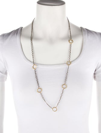 Armenta Two-Tone Station Chain Necklace