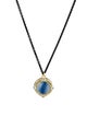 Armenta Two-Tone Quartz Triplet, Colorless Sapphire & Diamond Pendant Necklace