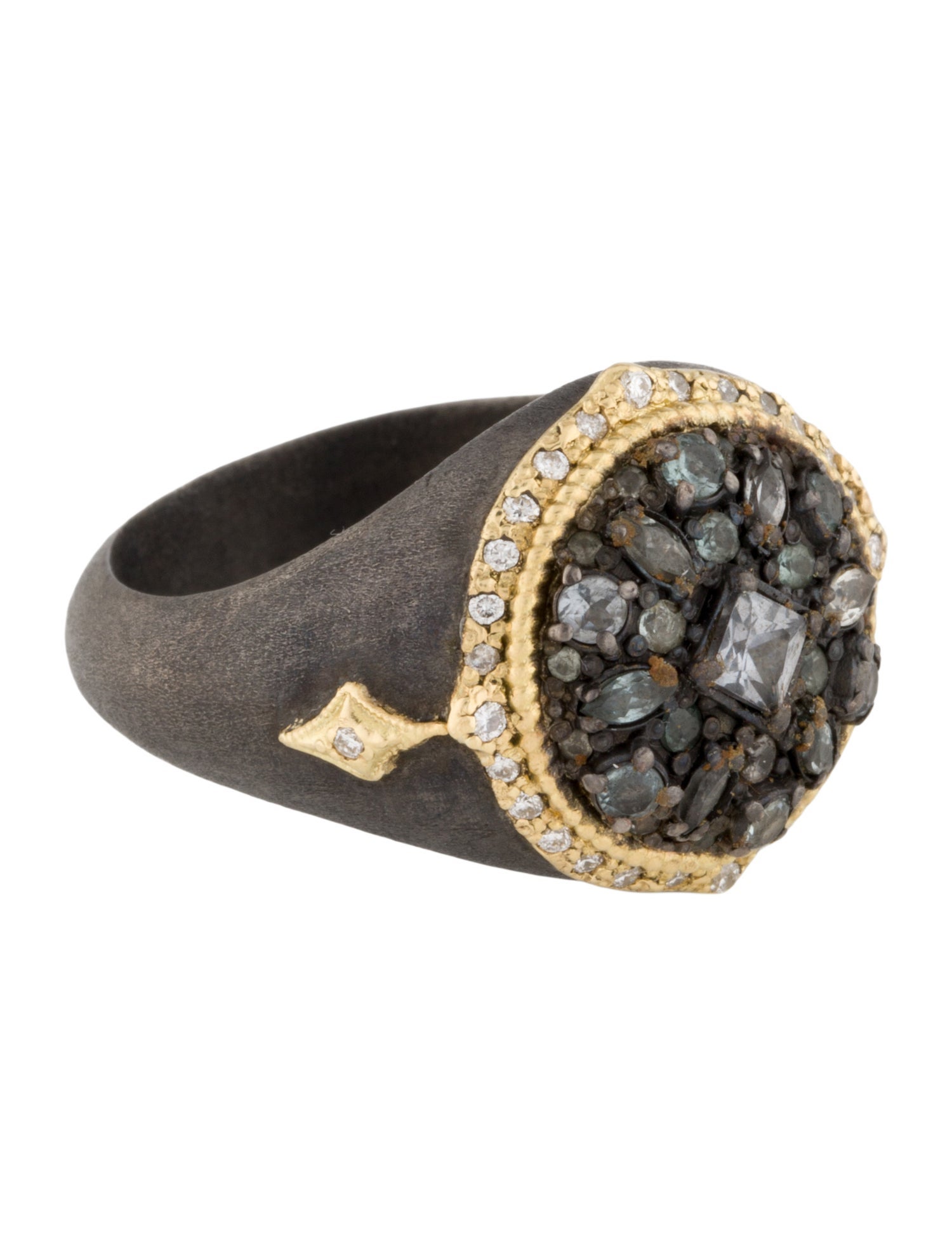 Armenta Two-Tone Spinel & Diamond Statement Cocktail Ring