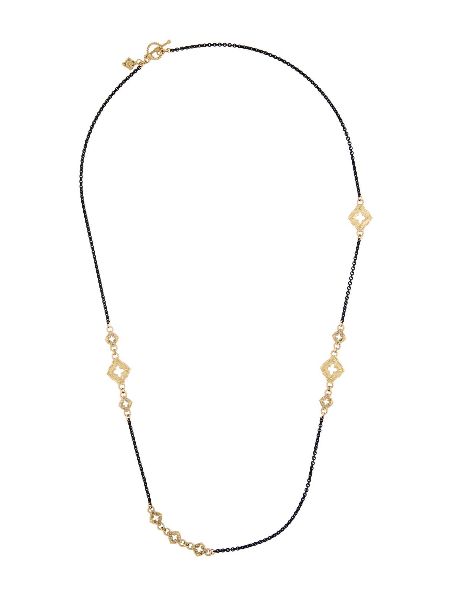 Armenta Diamond Clover Station Necklace