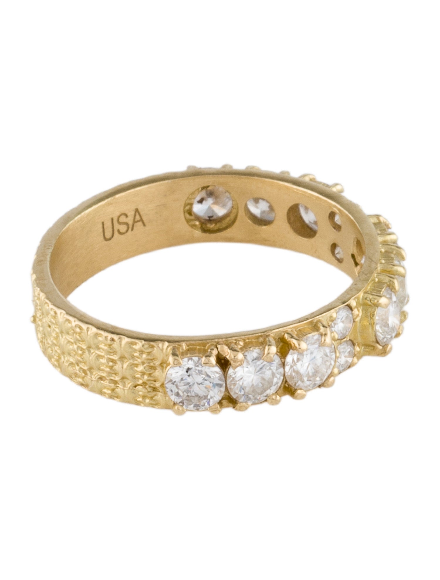 Armenta 18k 1.07ctw Diamond Stack Band Ring