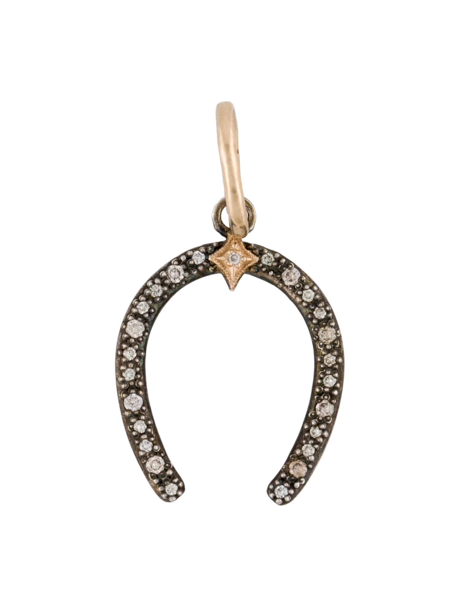 Armenta Diamond Horseshoe Charm