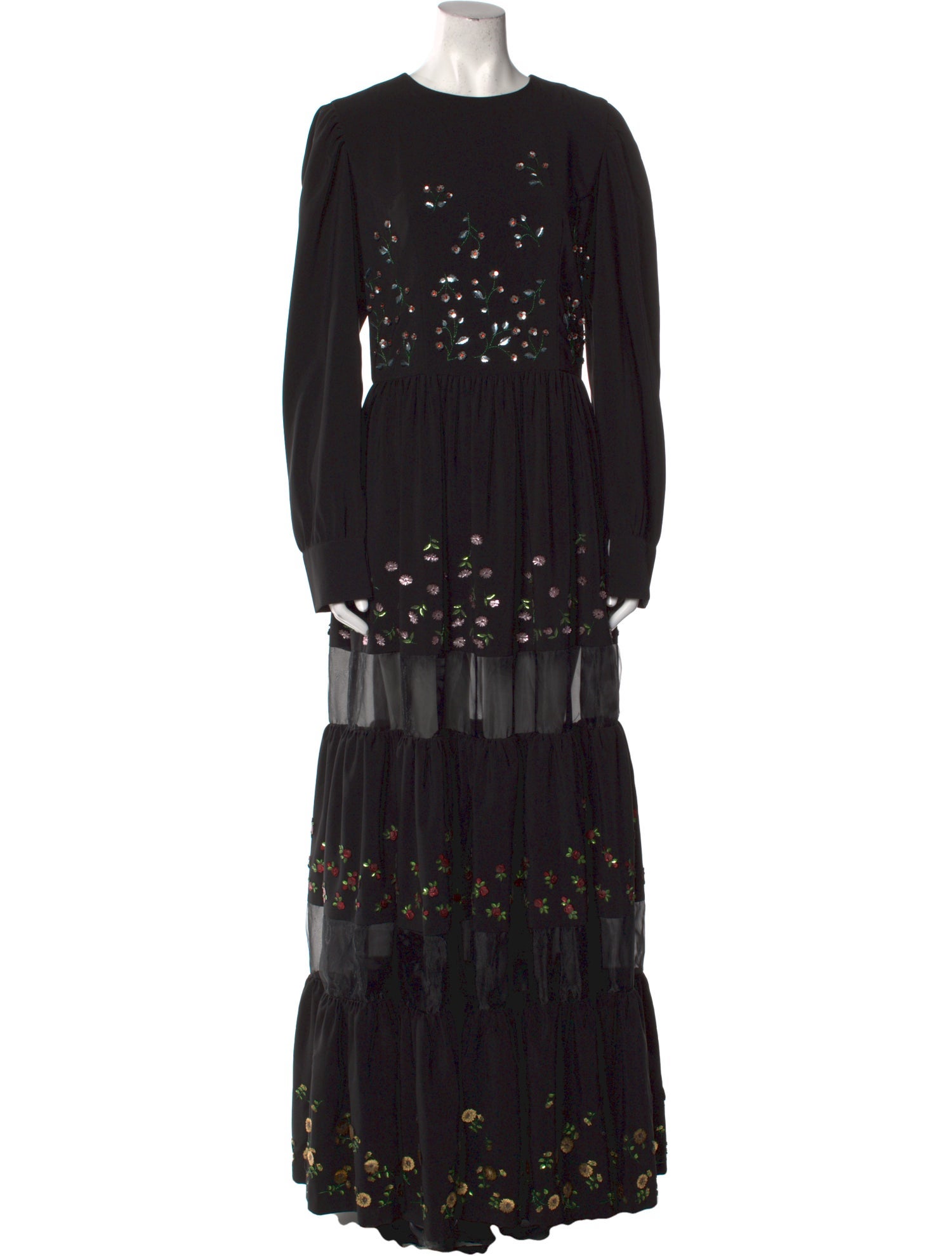 Manish Arora Floral Print Long Dress w/ Tags