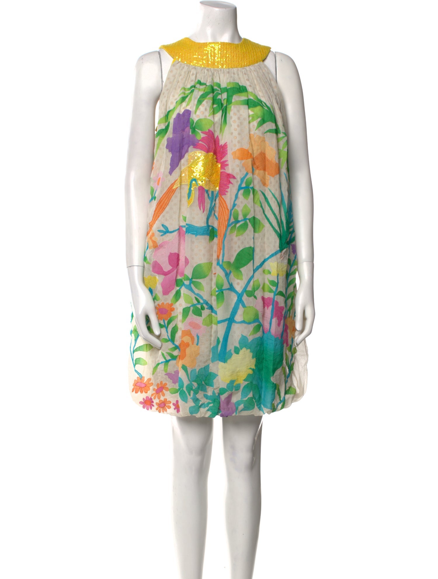 Manish Arora Silk Mini Dress