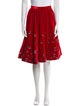 Manish Arora Velvet Knee-Length Skirt