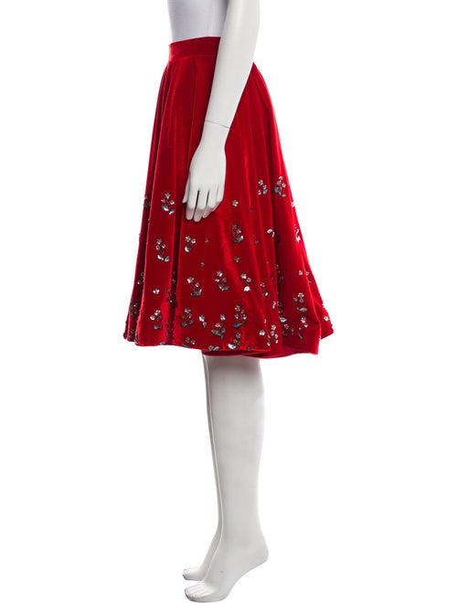 Manish Arora Velvet Knee-Length Skirt