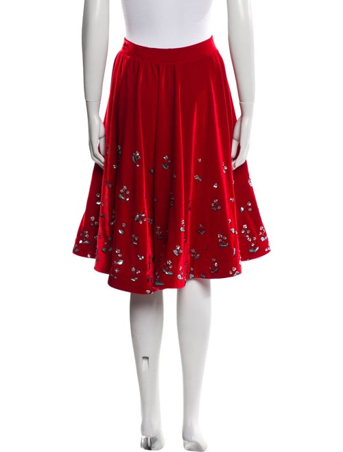 Manish Arora Velvet Knee-Length Skirt