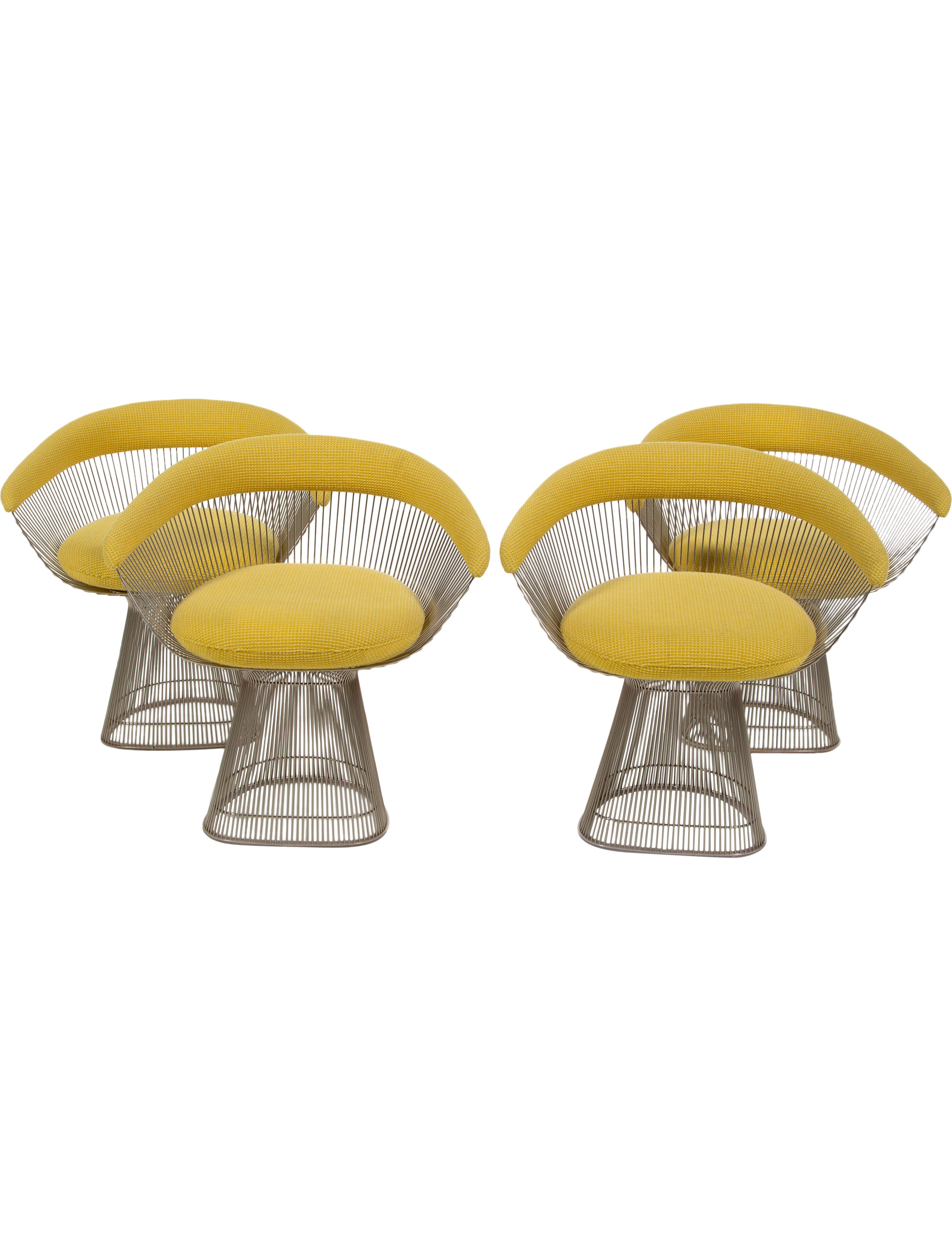 Warren Platner Set of 4 Platner Dining Chairs