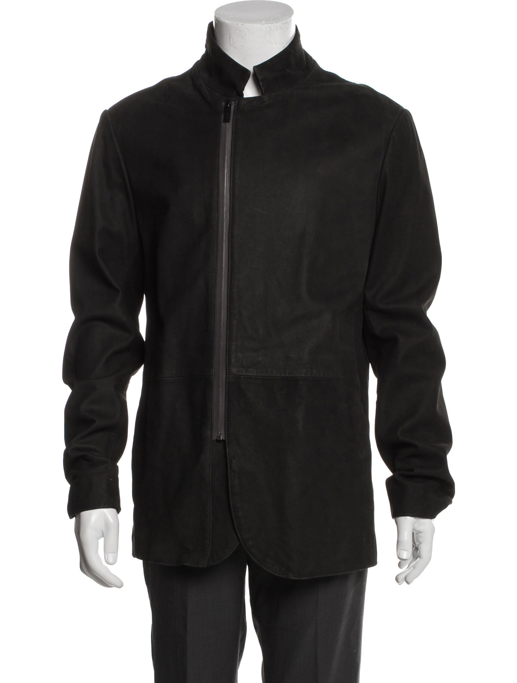 Armani Collezioni Calf Leather Jacket