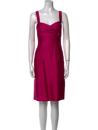 Armani Collezioni Silk Knee-Length Dress