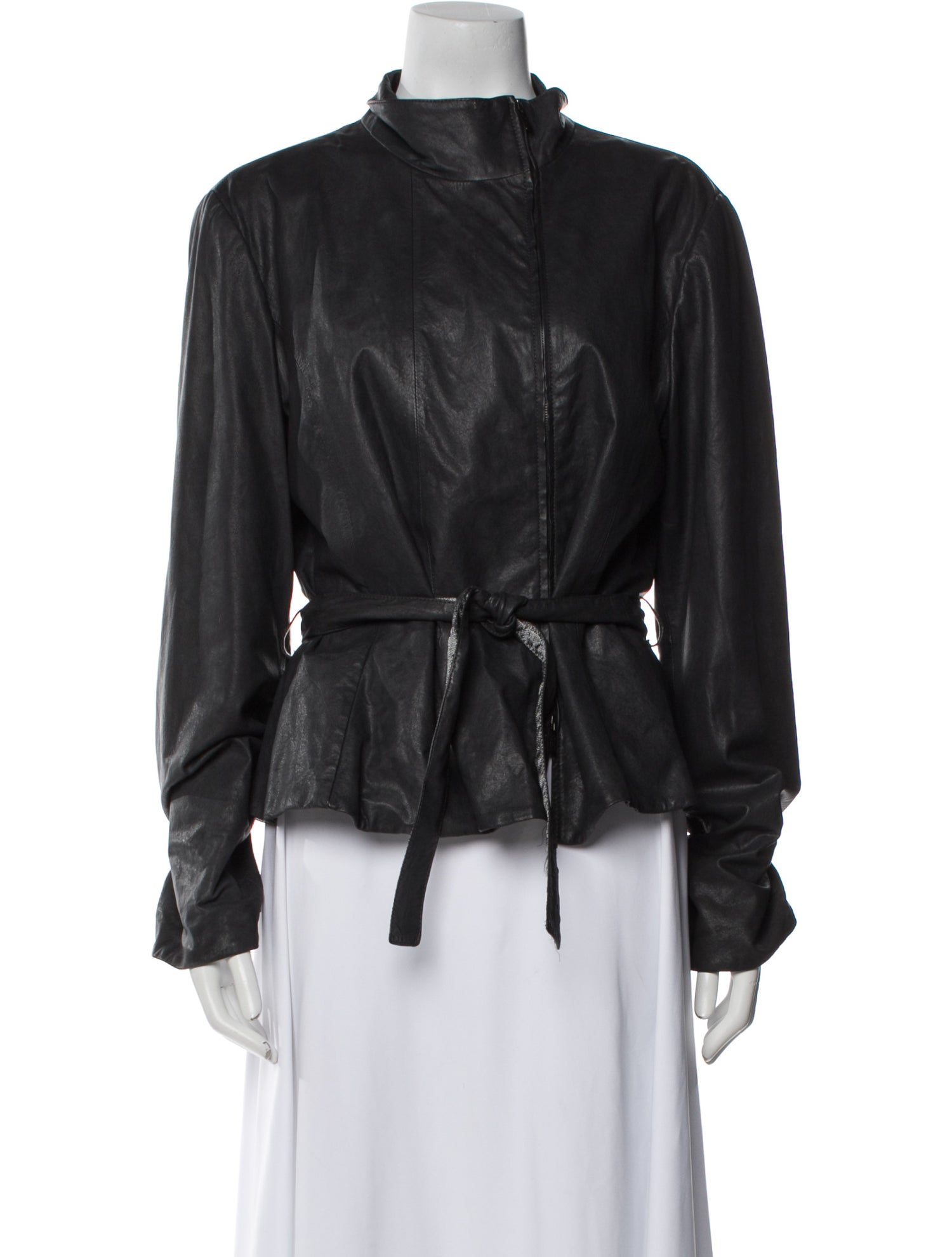 Armani Collezioni Leather Biker Jacket