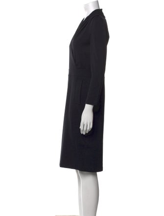 Armani Collezioni V-Neck Knee-Length Dress