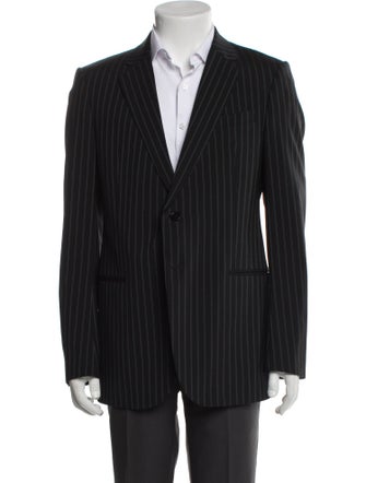 Armani Collezioni Wool Striped Blazer