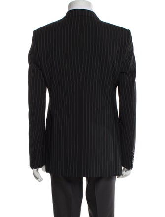 Armani Collezioni Wool Striped Blazer