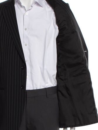 Armani Collezioni Wool Striped Blazer