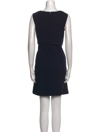 Armani Collezioni Crew Neck Mini Dress