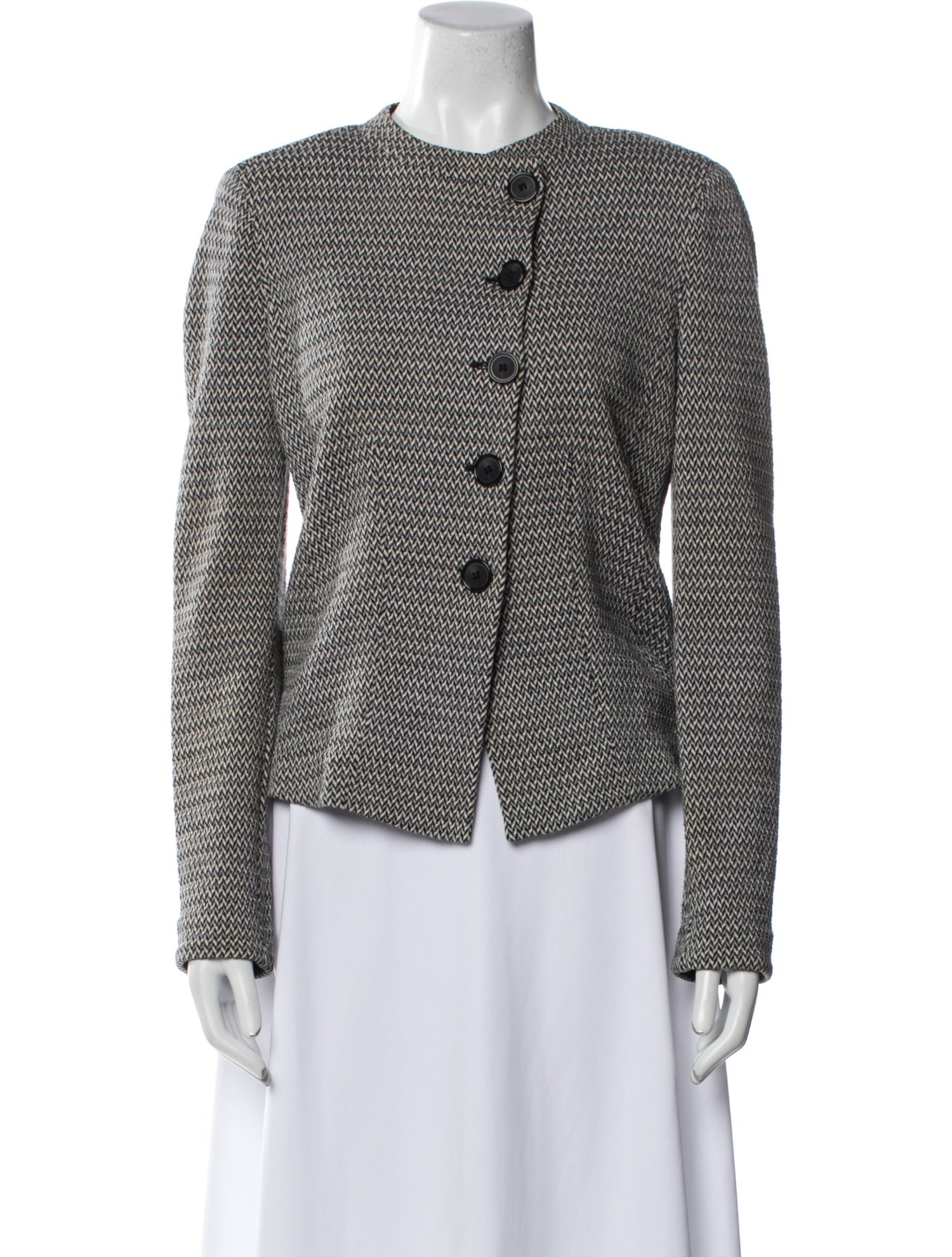 Armani Collezioni Tweed Pattern Evening Jacket