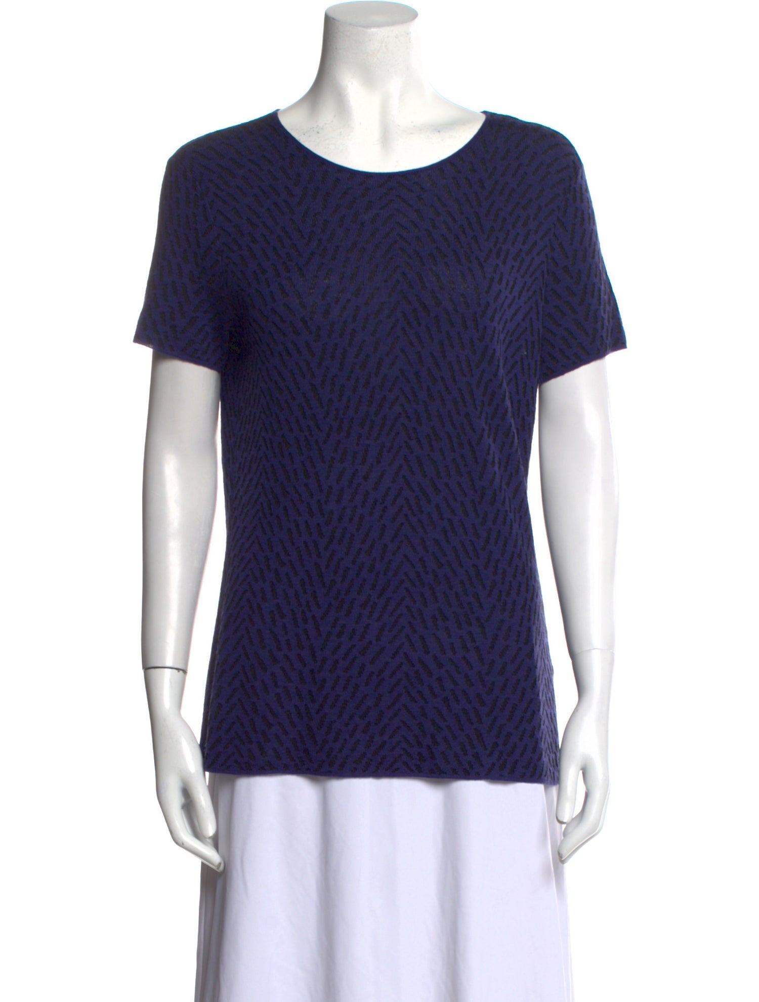 Armani Collezioni Virgin Wool Scoop Neck Sweater