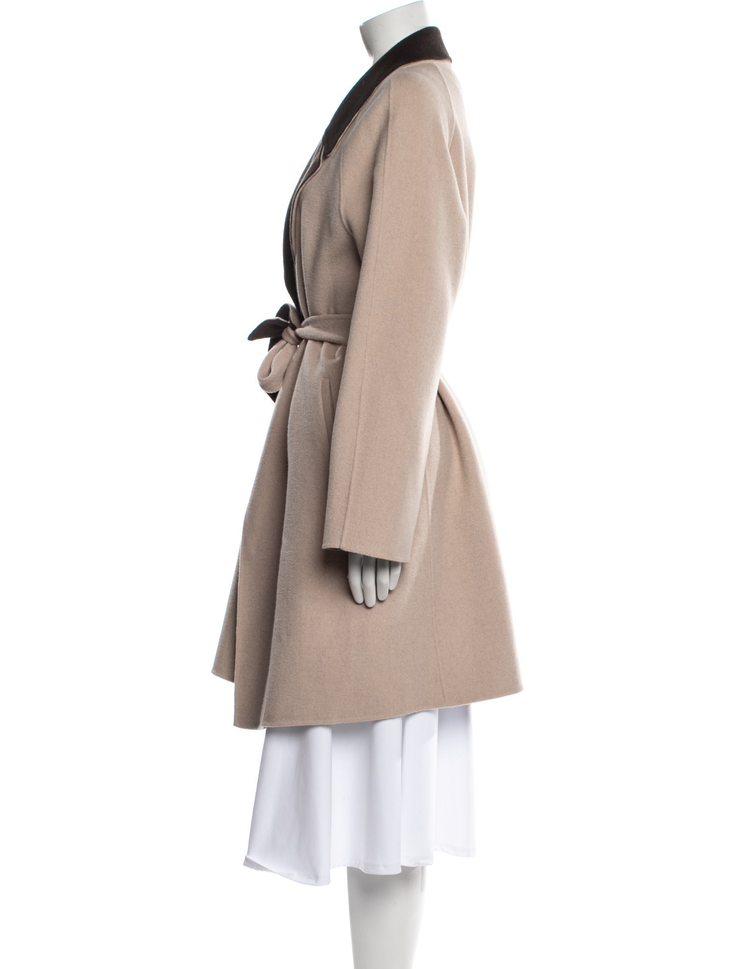 Armani Collezioni Wool Trench Coat