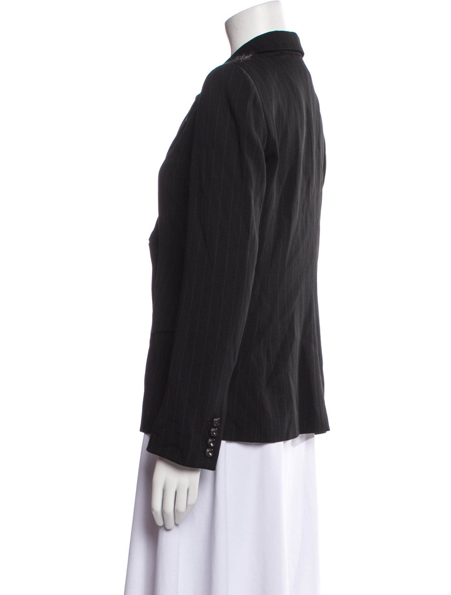 Armani Collezioni Virgin Wool Striped Blazer