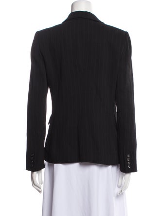 Armani Collezioni Virgin Wool Striped Blazer