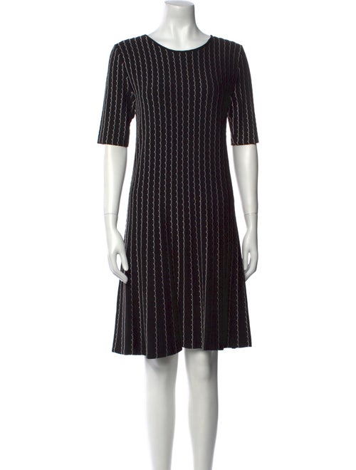 Armani Collezioni Striped Knee-Length Dress