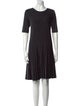 Armani Collezioni Striped Knee-Length Dress