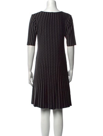 Armani Collezioni Striped Knee-Length Dress