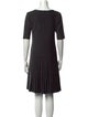Armani Collezioni Striped Knee-Length Dress