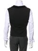 Armani Collezioni Solid Velvet Trimmed Suit Vest