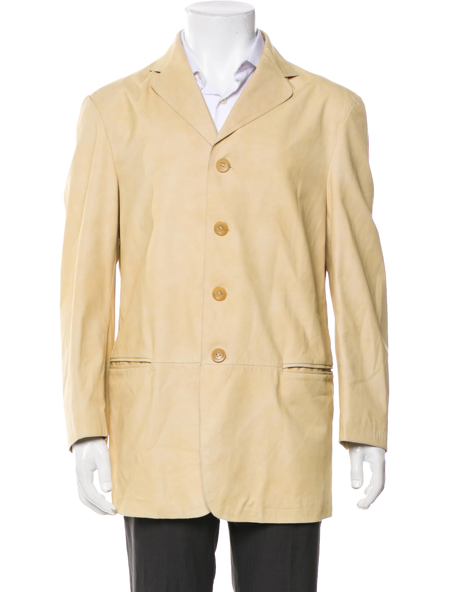 Armani Collezioni Lambskin Peacoat