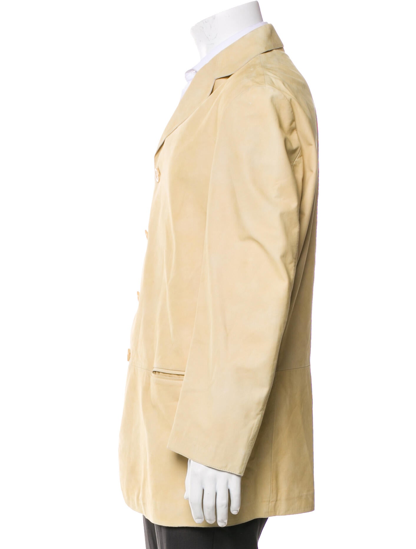 Armani Collezioni Lambskin Peacoat