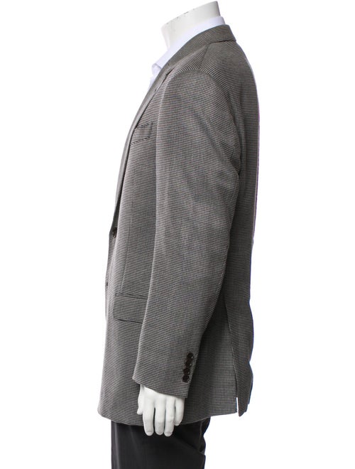 Armani Collezioni Wool Blend Patterned Blazer