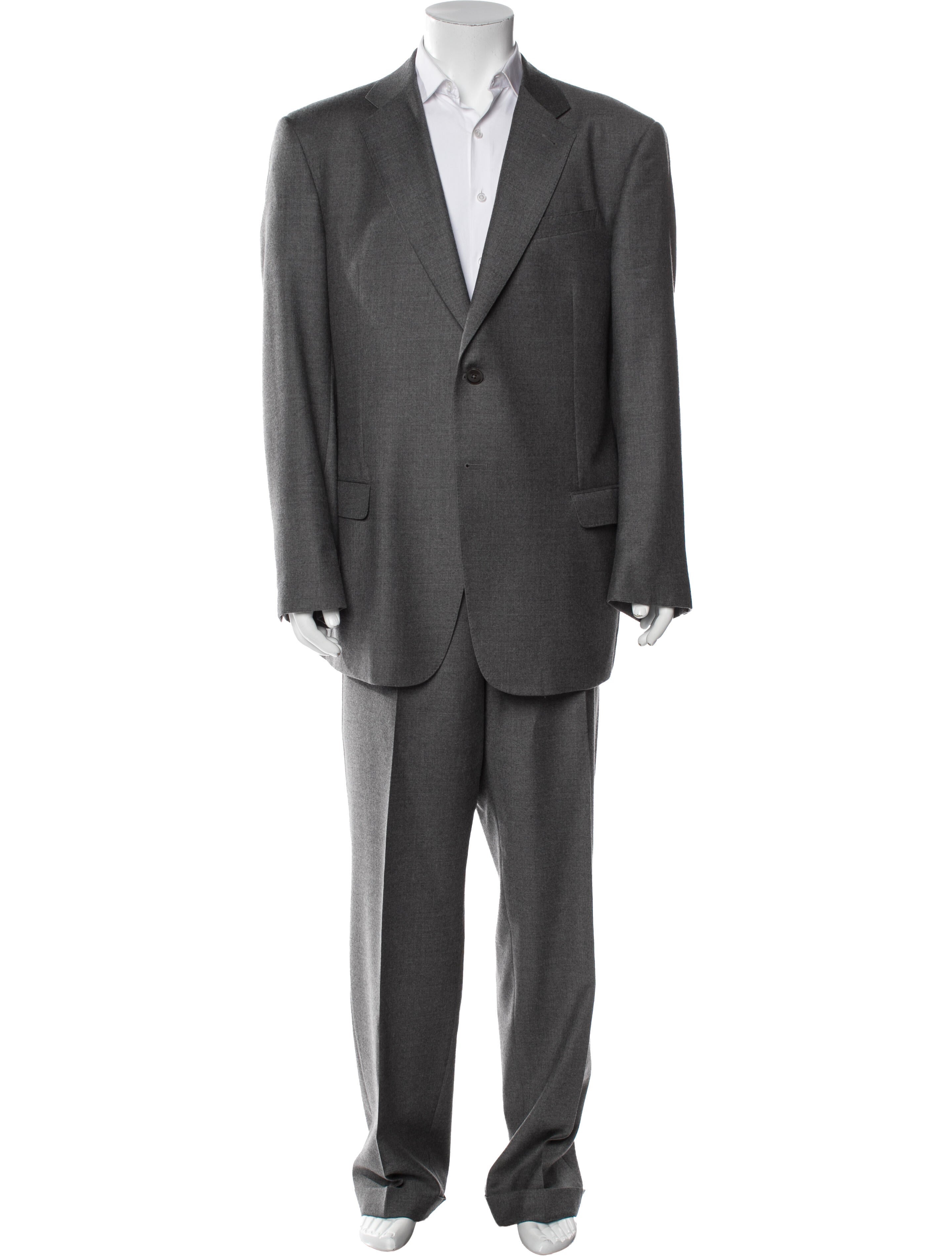 Armani Collezioni Wool Two-Piece Suit Vest