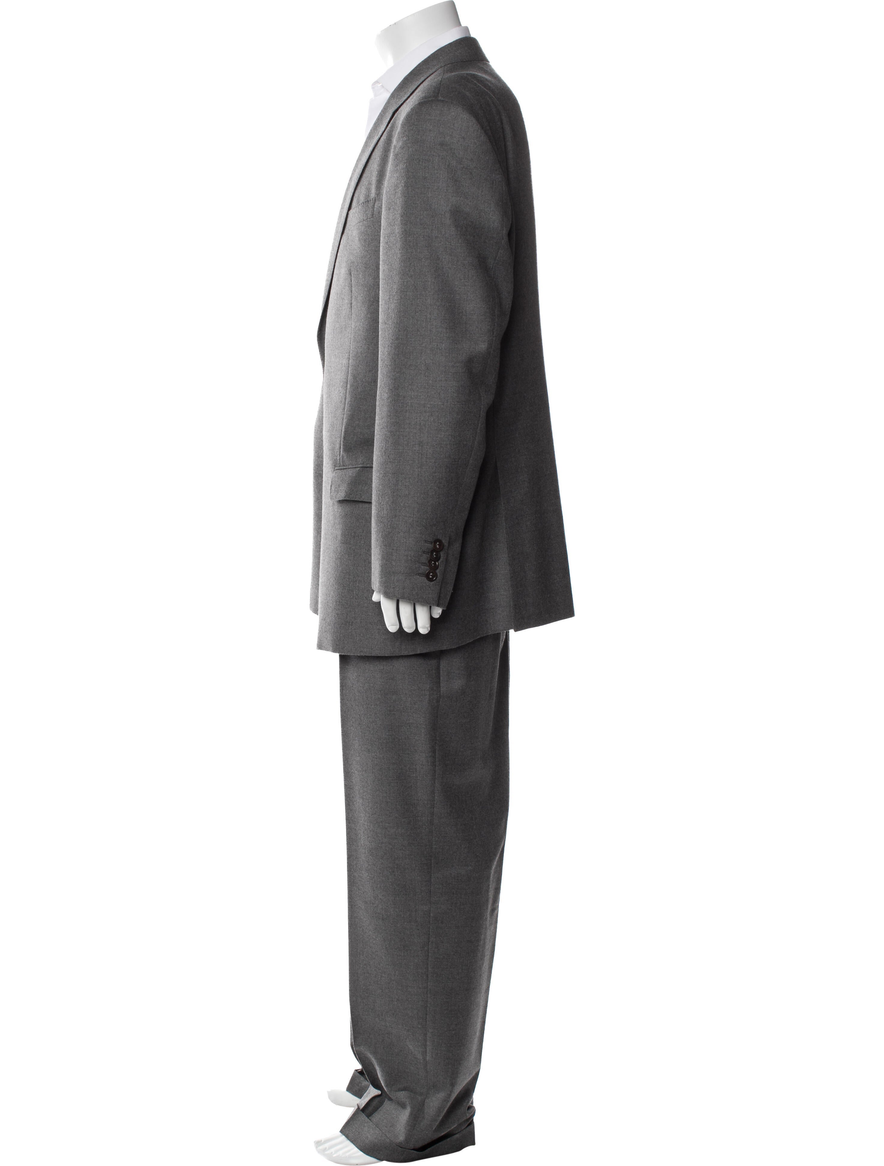 Armani Collezioni Wool Two-Piece Suit Vest