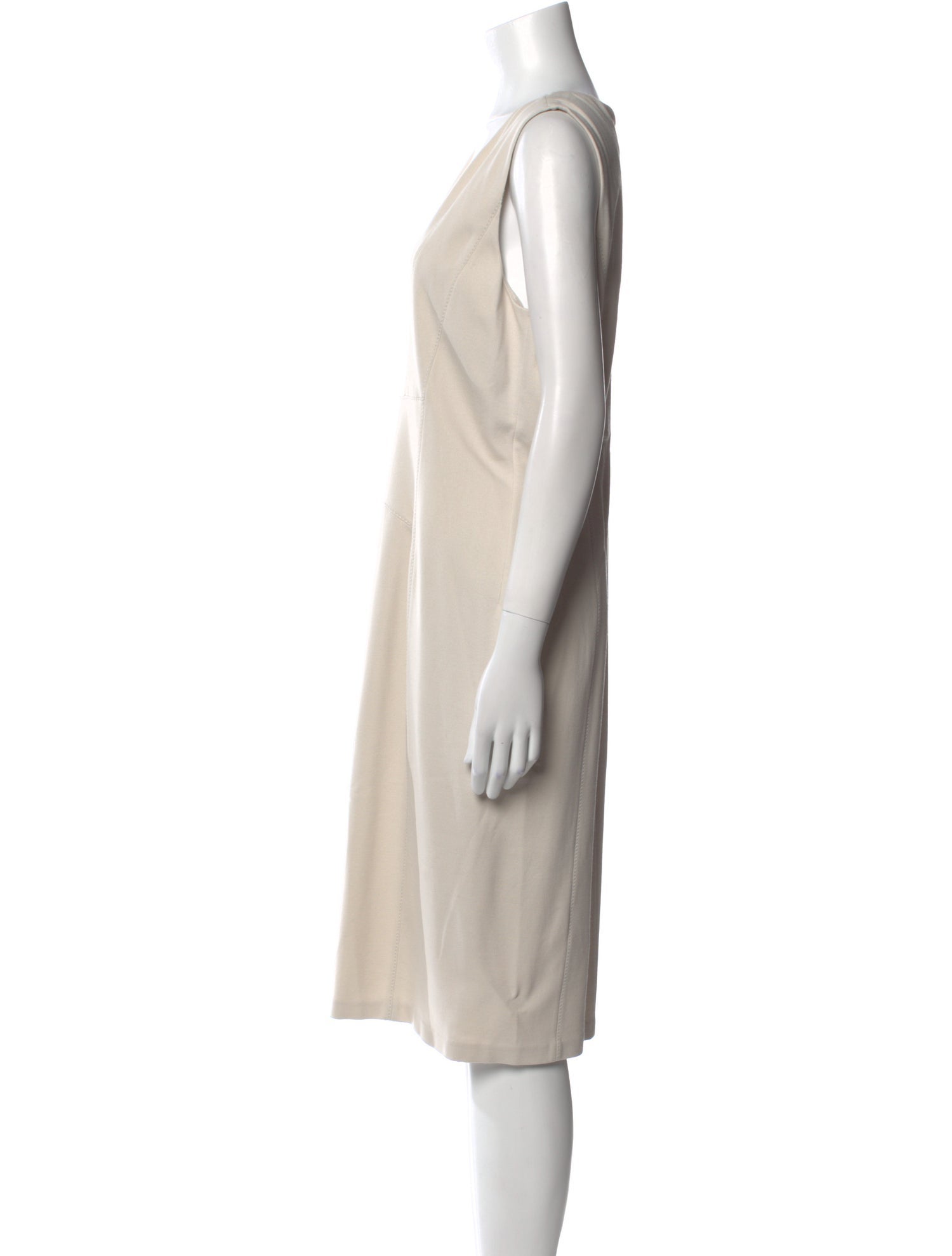 Armani Collezioni V-Neck Knee-Length Dress