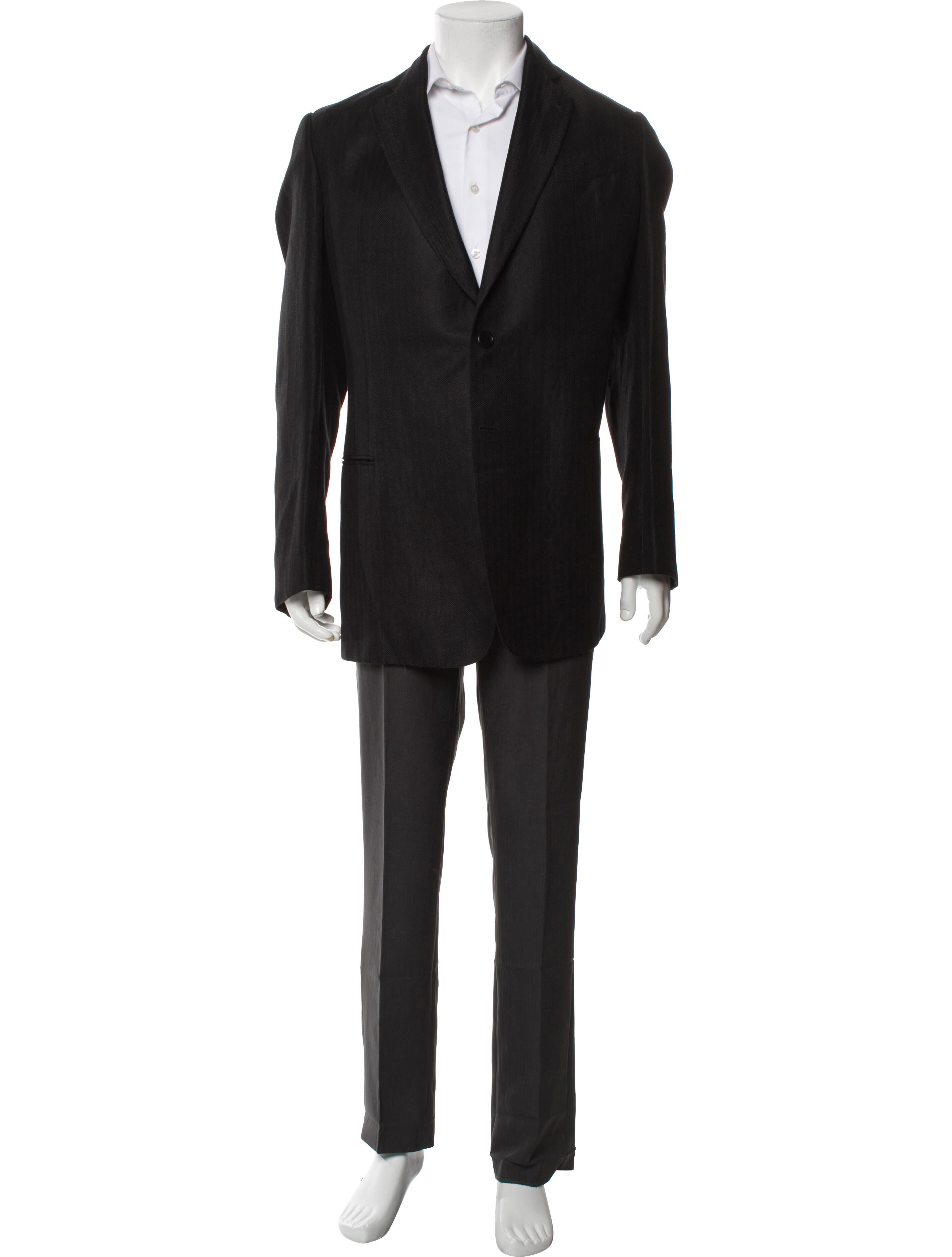Armani Collezioni Bamboo Herringbone Blazer