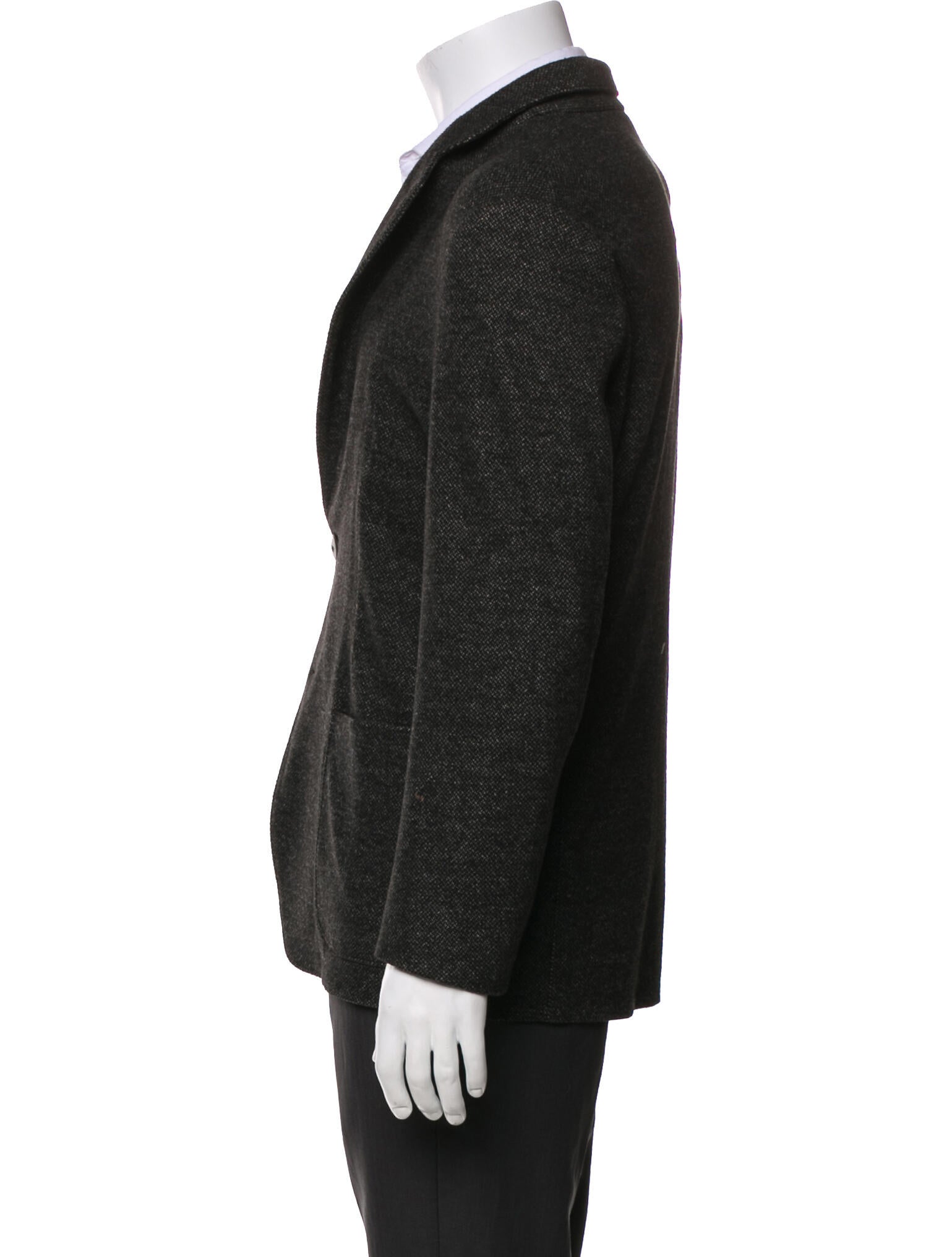 Armani Collezioni Tweed Pattern Moto Jacket