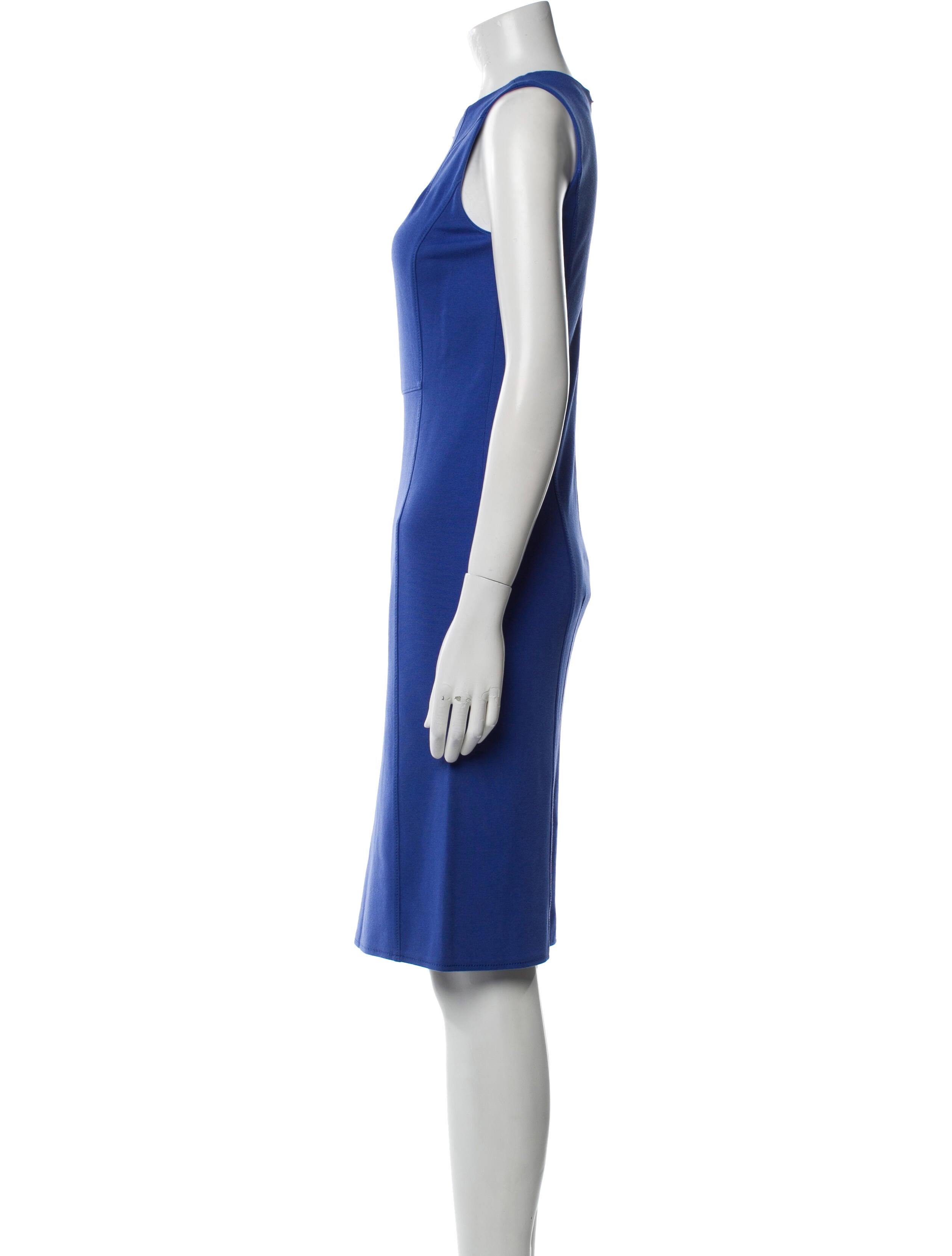 Armani Collezioni Crew Neck Knee-Length Dress