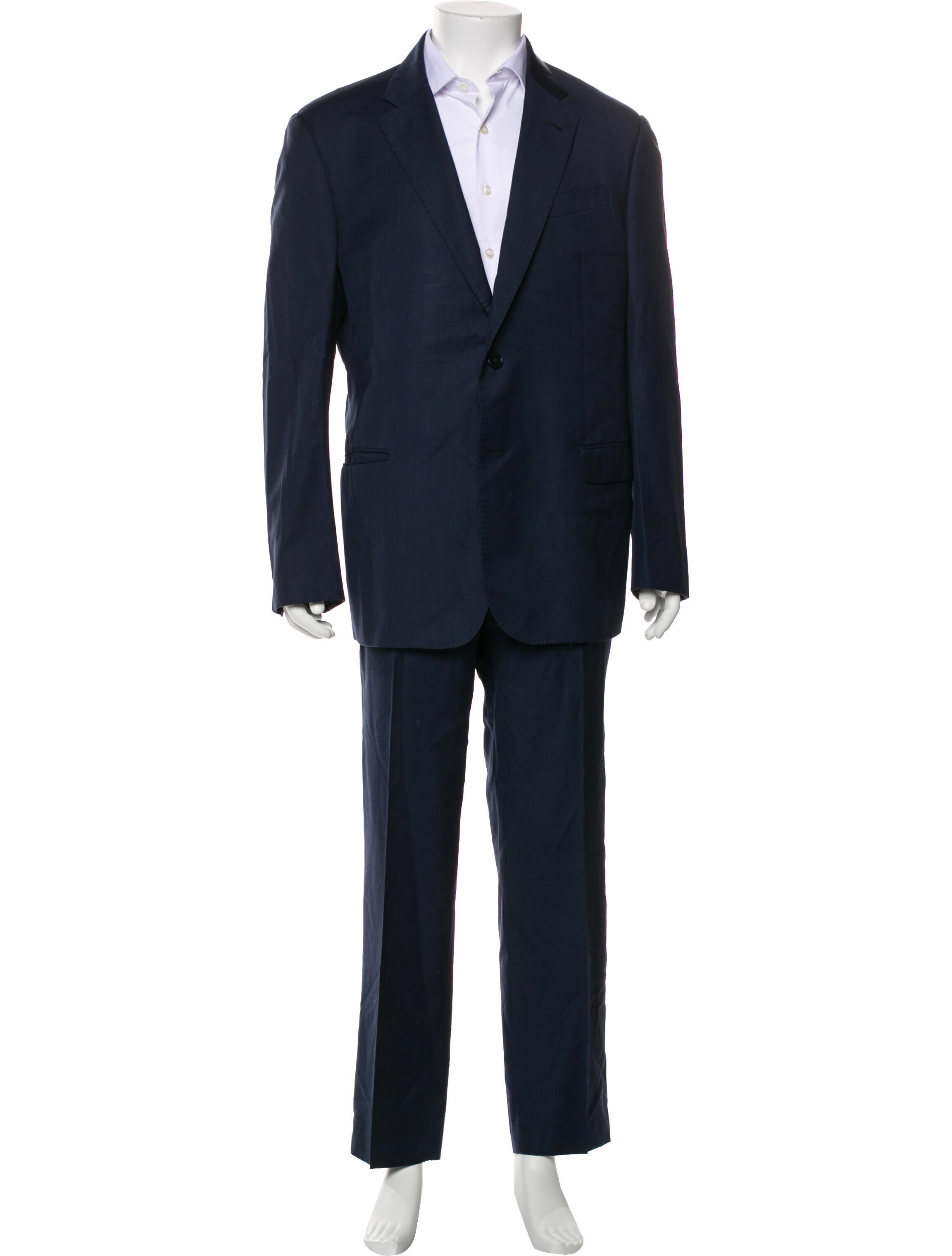 Armani Collezioni Solid Wool Two Piece Suit