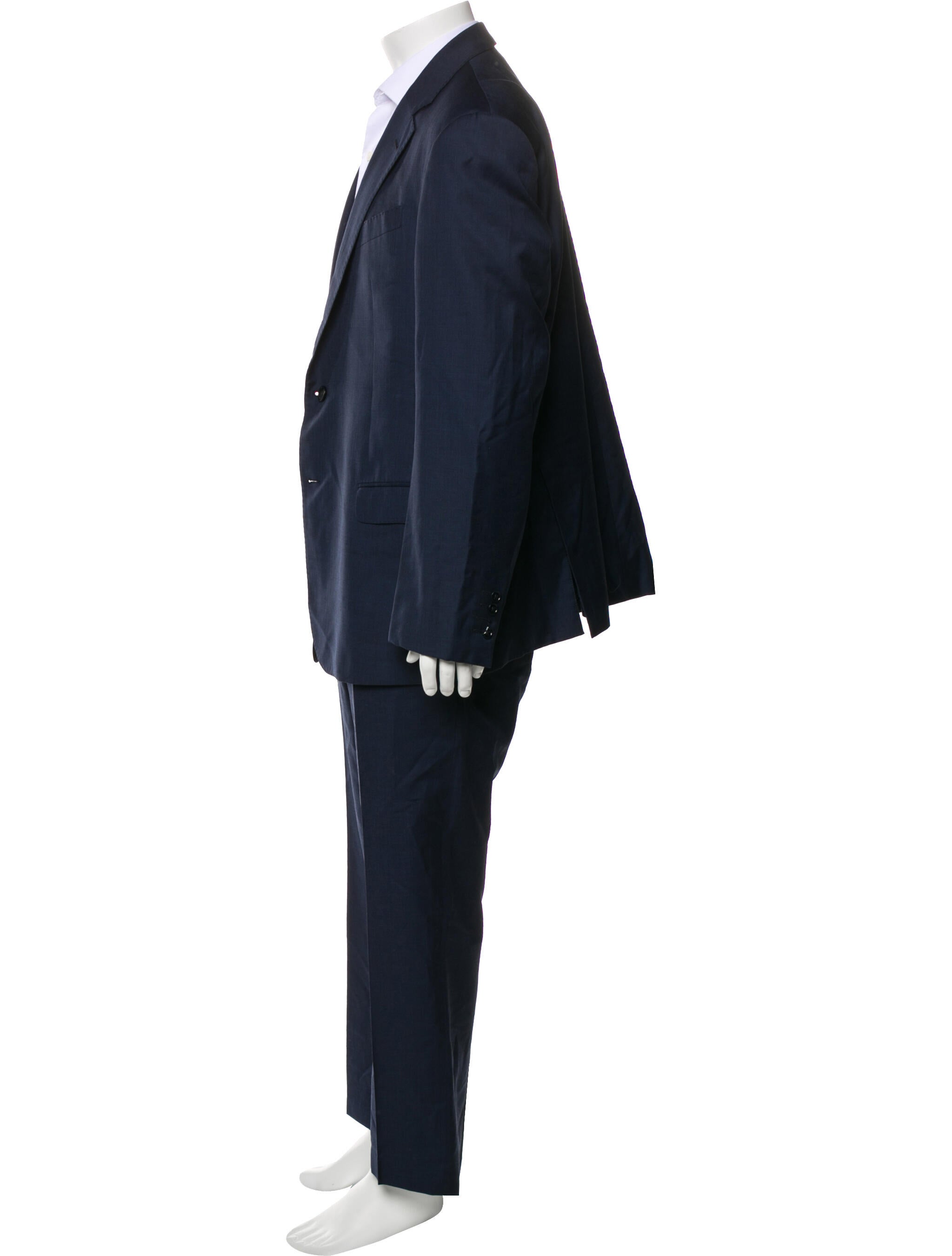 Armani Collezioni Solid Wool Two Piece Suit