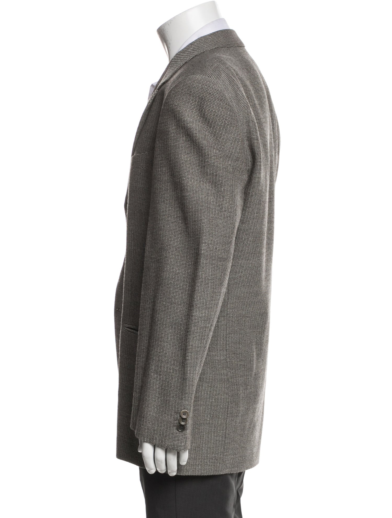 Armani Collezioni Patterned Wool Blazer