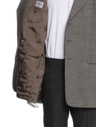 Armani Collezioni Patterned Wool Blazer